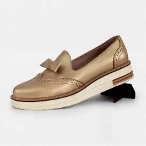 ZAPATO CASUAL DAMA DORADO B010202