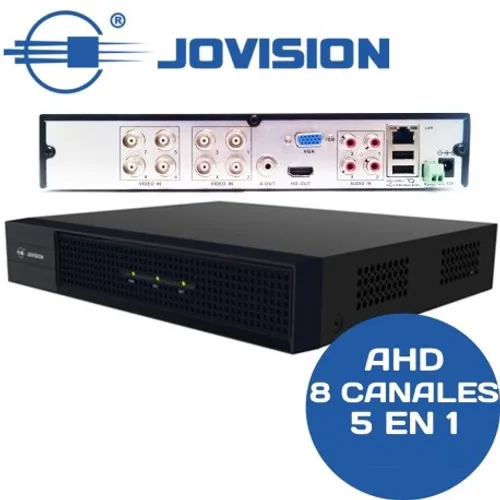 DVR XVR 8 CANALES AHD 5 EN 1 1080P JOVISION